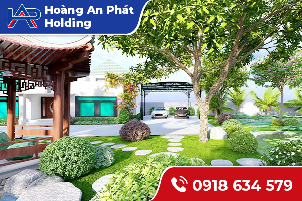 Thiết kế và thi công cảnh quan sân vườn, khu nghĩ dưỡng