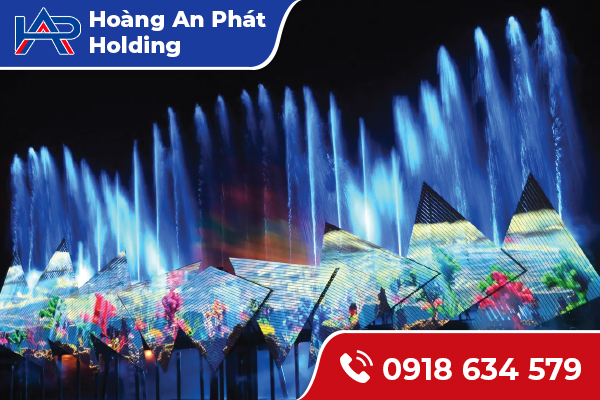 Thiết kế và thi công đài phun nước và nhạc nước 