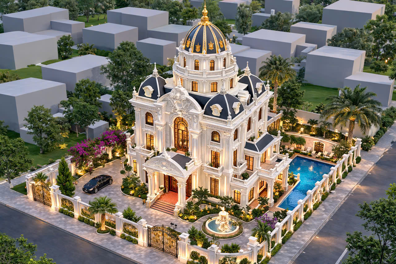 TKTC Lâu đài Nhà anh Thiện Tân An, Long An